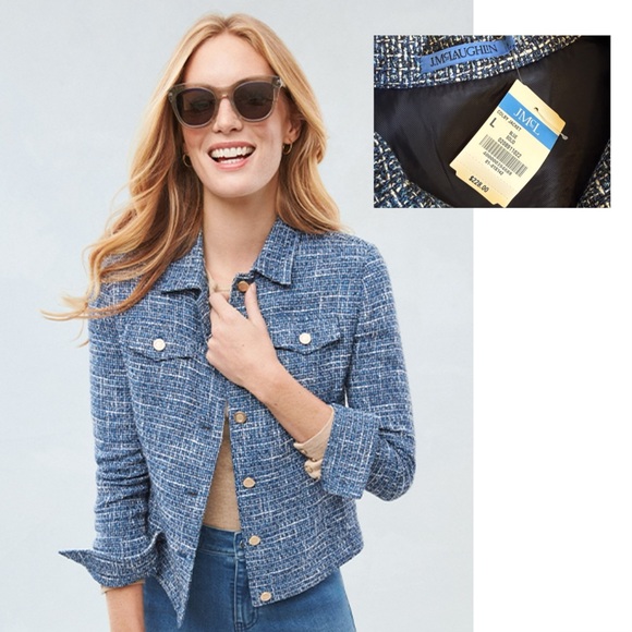 J. McLaughlin Jackets & Blazers - J. McLaughlin Blue Women's Jacket-size L-NWT
